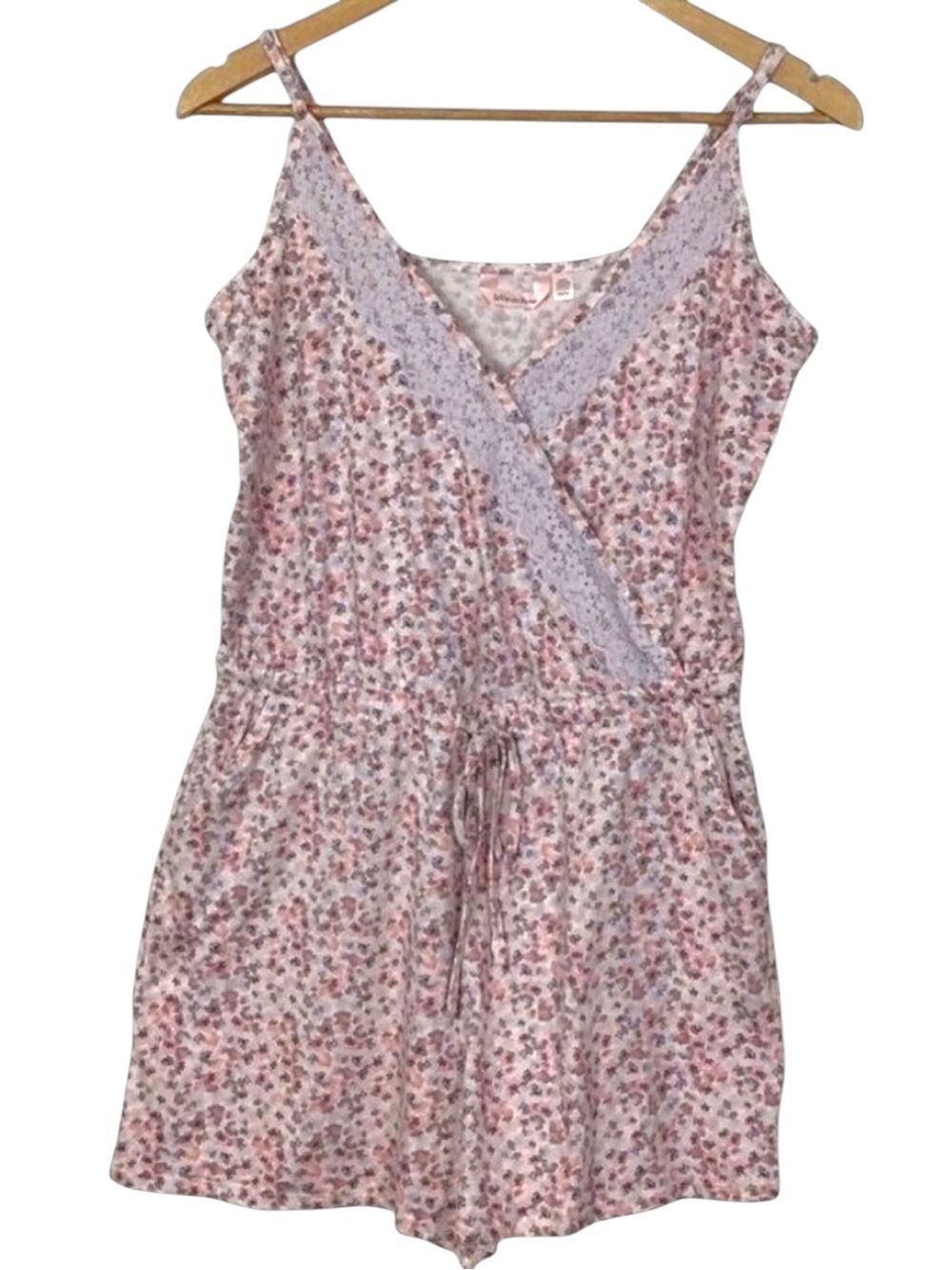 La vie en rose soft lace shortall liberty floral Loungewear gift lace